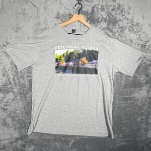 AS Colour Staple Mens T-Shirt 2XL Gray Ketchikan Alaska Souvenir Graphic Tee